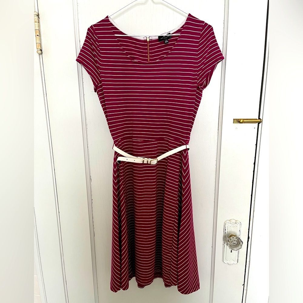 Red/white striped dress by The Limited, S